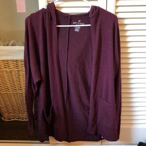 American Eagle Hooded Cardigan